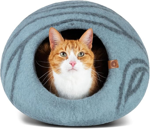 Cat Enclosure – Premium Felt Cat Enclosure for Indoor Cats， Aquamarine
